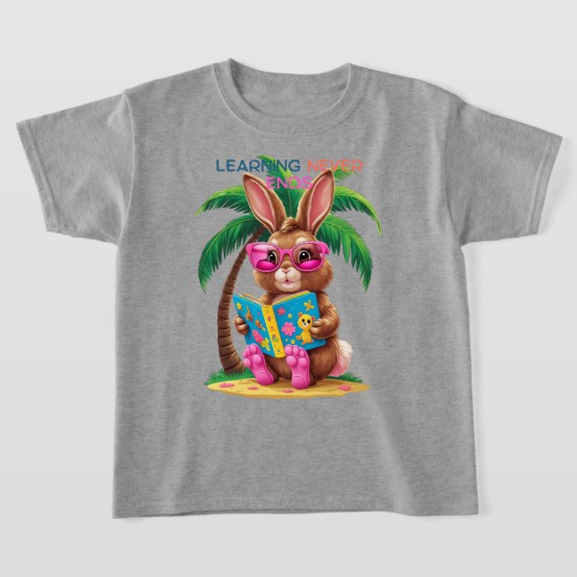 Flip-Flops & Fiction – Kaninupplaga T Shirt (Laydown)