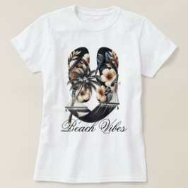 Flip Flops och Hängmattor Strandstämning T Shirt
