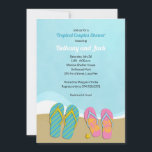 Flip Flops Tropisk Bröllopsfestinladan Inbjudningar<br><div class="desc">Välj denna ljusa och glada design för din bröllopsfest för att ta fram dina flip flops. Ett färgglatt tropiskt,  strand- eller luau-tema är roligt,  enkelt och berättar om brudens och brudgummens kärlek till flip-flop-livsstilen. Anpassa med din bröllopsfest detaljer.</div>