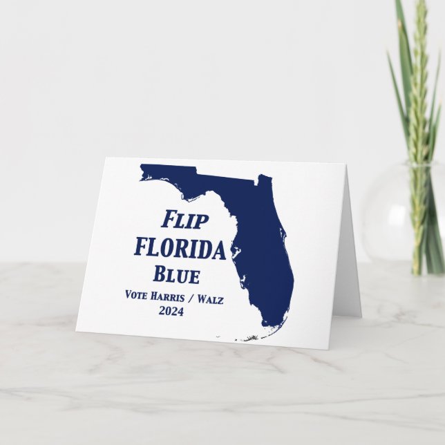 Flip Florida Blue 2024 Kort (Framsida)