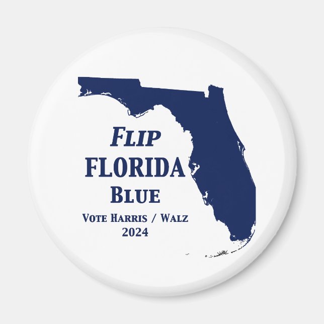 Flip Florida Blue 2024 Magnet (Framsidan)