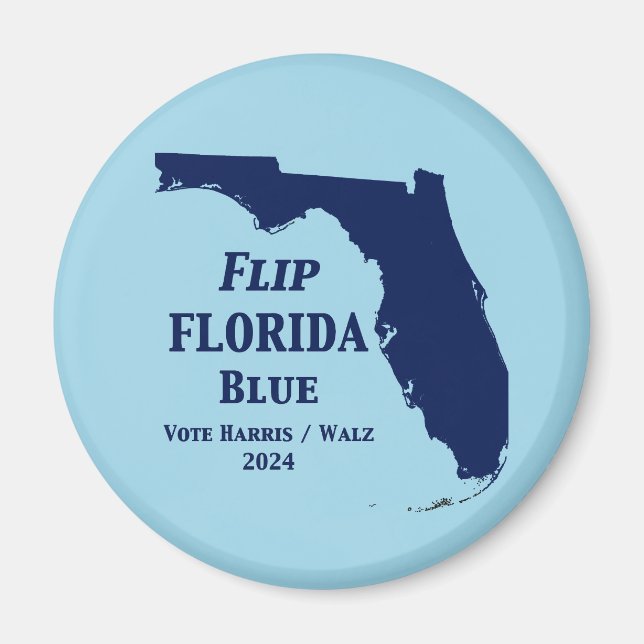 Flip Florida Blue 2024 Magnet (Framsidan)