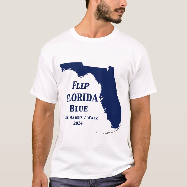 Flip Florida Blue 2024 T Shirt (Framsida)