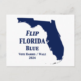 Flip Florida Blue 2024 Vykort