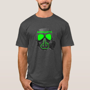 Flip för T-tröjaMonsanto gasmask Tee Shirt