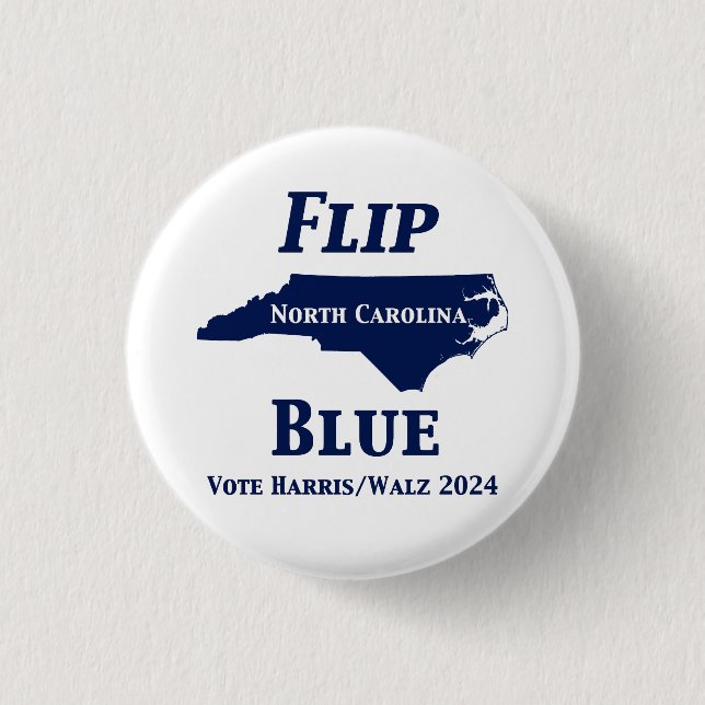 Flip North Carolina Blue 2024 Knapp (Framsida)