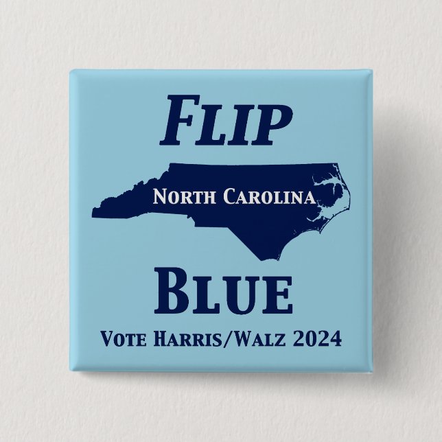 Flip North Carolina Blue 2024 Knapp (Framsida)