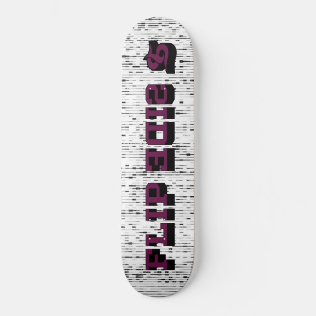 FLIP SIDE 3D MINI SKATEBOARD BRÄDA 18,5 CM (Framsida)