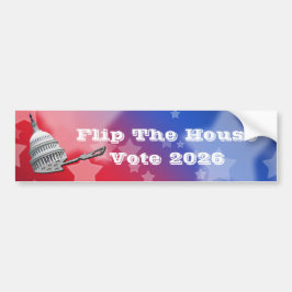 Flip The House Vote Blue 2026 Bildekal