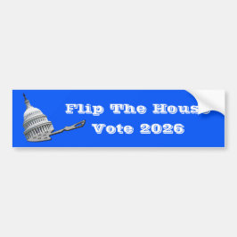 Flip The House Vote Blue 2026 Bildekal