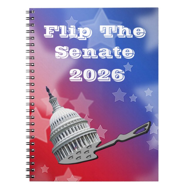 Flip The Senate Vote 2026 Anteckningsbok (Framsidan)