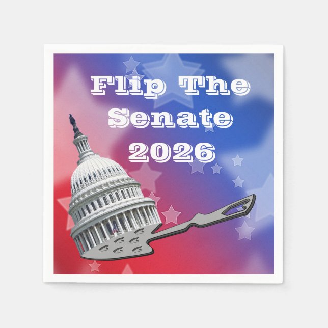 Flip The Senate Vote 2026 Pappersservett (Framsidan)