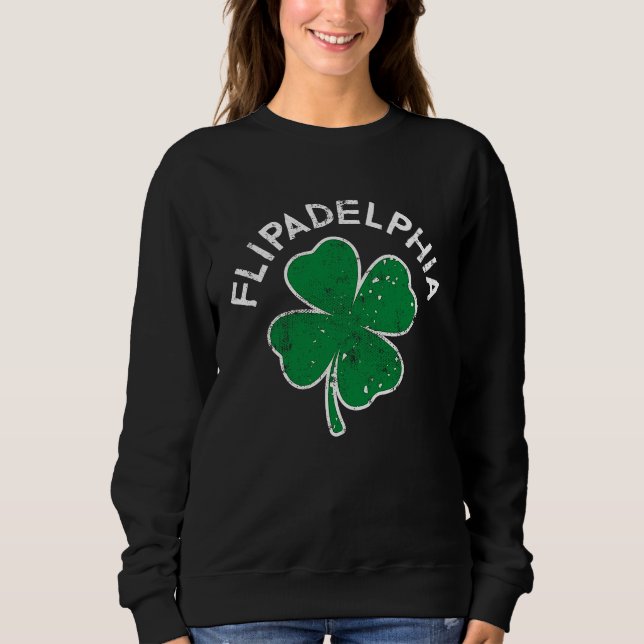 Flipadelphia Philadelphia Lucky C St Patrick's Day T Shirt (Framsida)