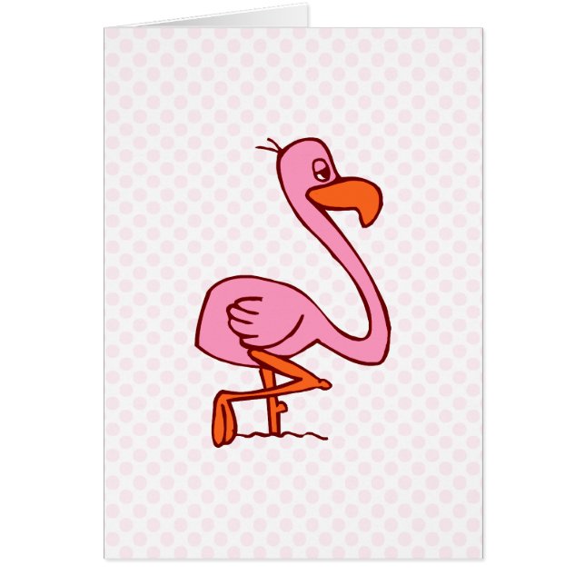 FlipFlamingo Hälsningskort (Framsidan)