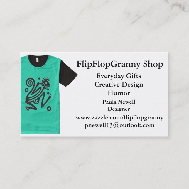 FlipFlopGranny SHOPPAR Visitkort (Framsida)