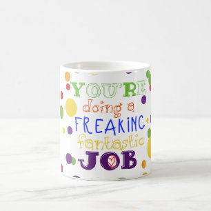 Flippa ur det fantastiska jobbet - komplementmugg kaffemugg