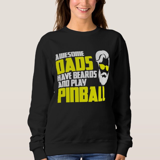 Flipper spel som säger flipper maskin faders dag f t shirt (Framsida)