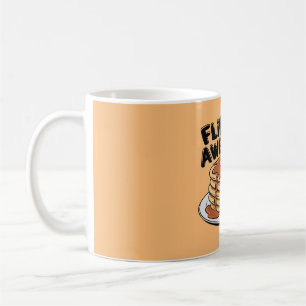 Flippin'Fantastisk Pancake Stack Funny Breakfast Kaffemugg