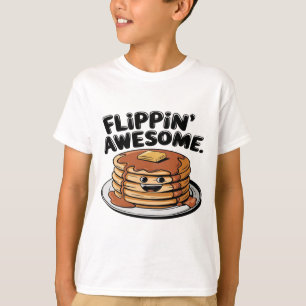 Flippin'Fantastisk Pancake Stack Funny Breakfast T Shirt