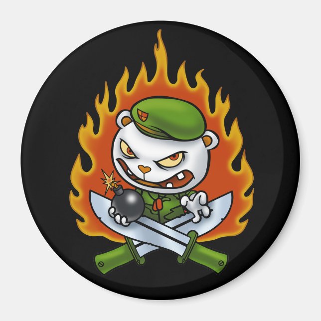 Flippy Flame Tattoo Magnet (Framsidan)