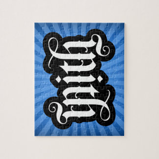 FlipScript Ambigram Jigszons Puzzle Pussel
