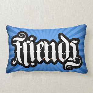 FlipScript Ambigram Lumbar Pillow Lumbarkudde