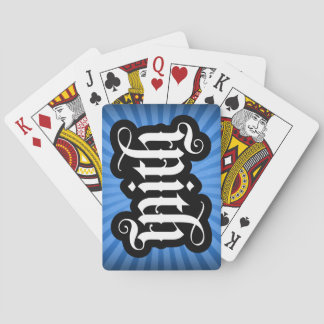 FlipScript Ambigram-uppspelningskort Casinokort