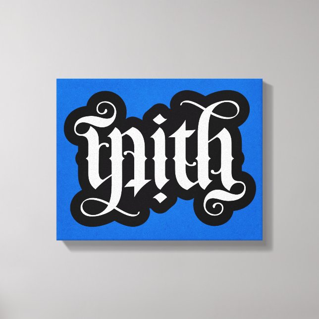 FlipScript Ambigram Wrapped Canvas (Framsida)