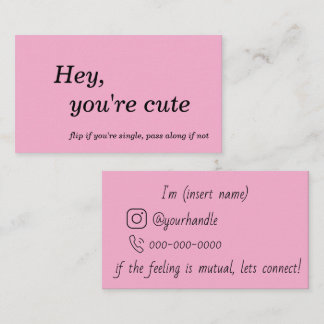 Flirt and Connect Cards Visitkort