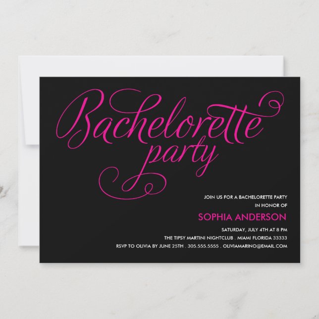 FLIRT| BACHELORETTE PARTS INBJUDAN (Framsida)