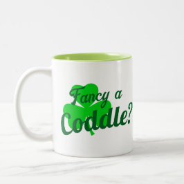 Flirt Finare A Coddle Cuddle Funny Irish Saming Två-Tonad Mugg