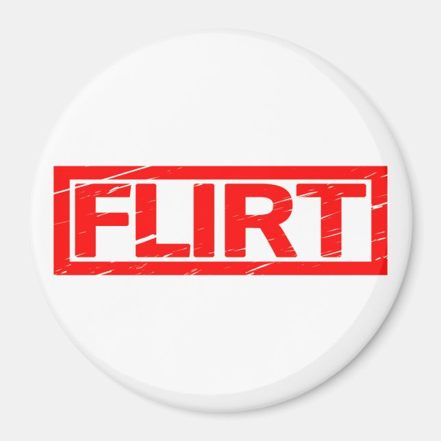 Flirt Frimärke Magnet (Framsidan)