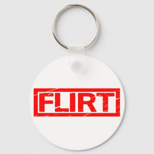 Flirt Frimärke Nyckelring