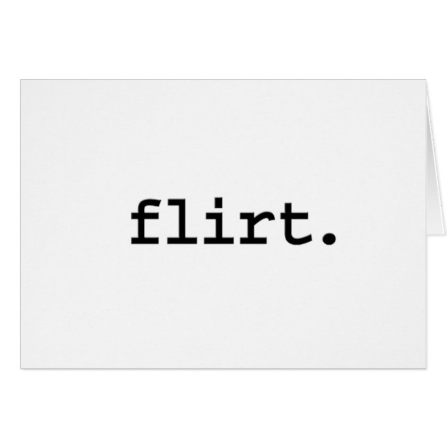 flirt. hälsningskort (Framsidan Horizontal)