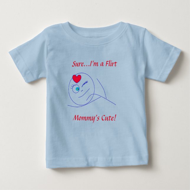Flirt - Mamma Cute T Shirt (Framsida)