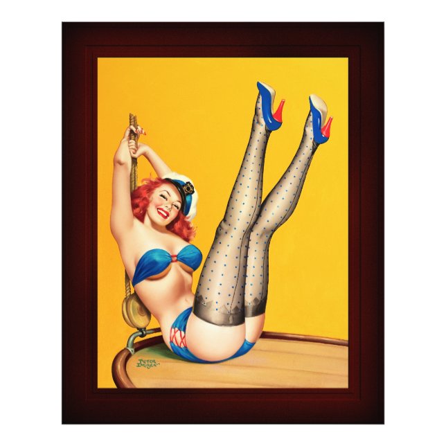 Flirt Pulp Omslag av Peter Driben Fototryck (Framsidan)