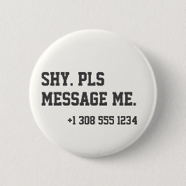 Flirtande Introverta Blyga Vänligen Skicka Mig Num Knapp