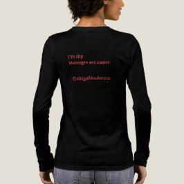 Flirtande Introverters Meddelanden är enklare Röd T Shirt