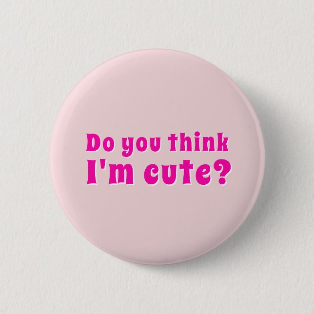 Flirting Introverts Do you think I'm cute? Knapp (Framsida)