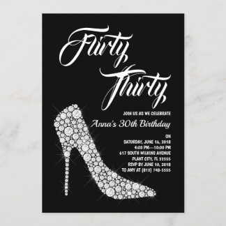 Flirty 30 Birthday Inbjudan