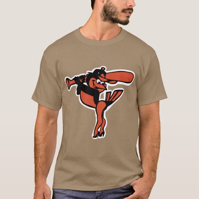 Flirty Birdie med kontur T Shirt (Framsida)