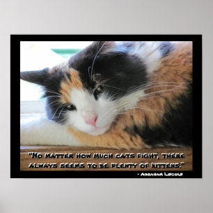 Flirty Calico med det Abraham Lincon Poster
