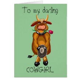 Flirty Cow Hälsningskort