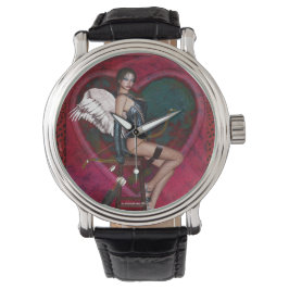 Flirty Cupid Pin Up Girl Wrist Watch Armbandsur
