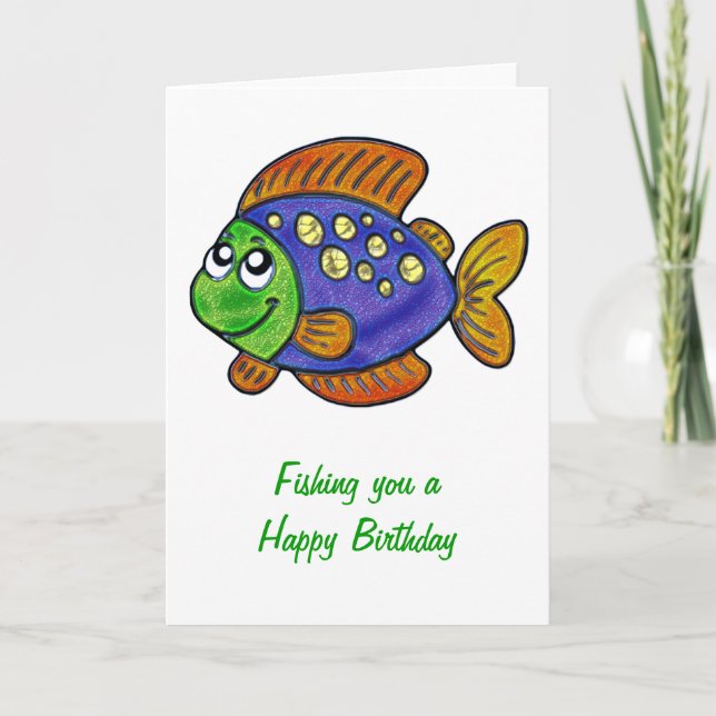 Flirty Fish Birthday Kort (Framsida)