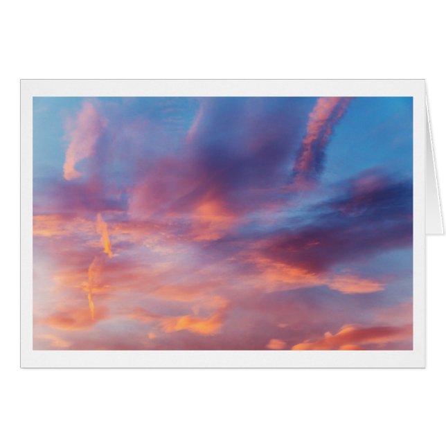 flirty himlar hälsningskort (Framsidan Horizontal)