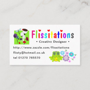 Flissitations Zazzle lager Visitkort