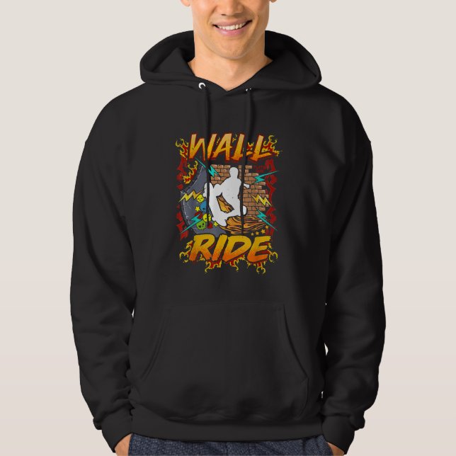 Flite Boi Skateboard Wall Ride Hoodie (Framsida)