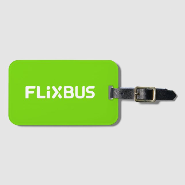 Flixbus Luggage Tag Bagagebricka (Framsida horisontal)