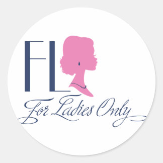 FLO-Logotyp Runt Klistermärke